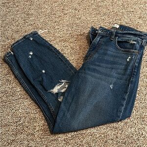 Hardly worn skinny high waisted mom jeans, Abercrombie size 28